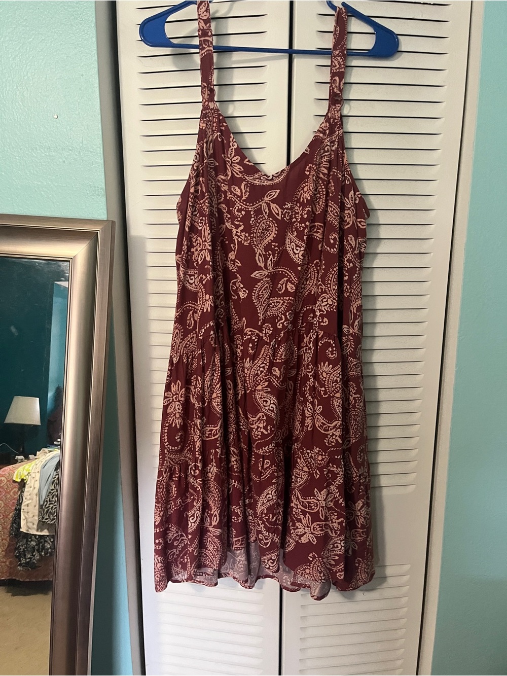 torrid Burgundy Paisley Tiered Sundress